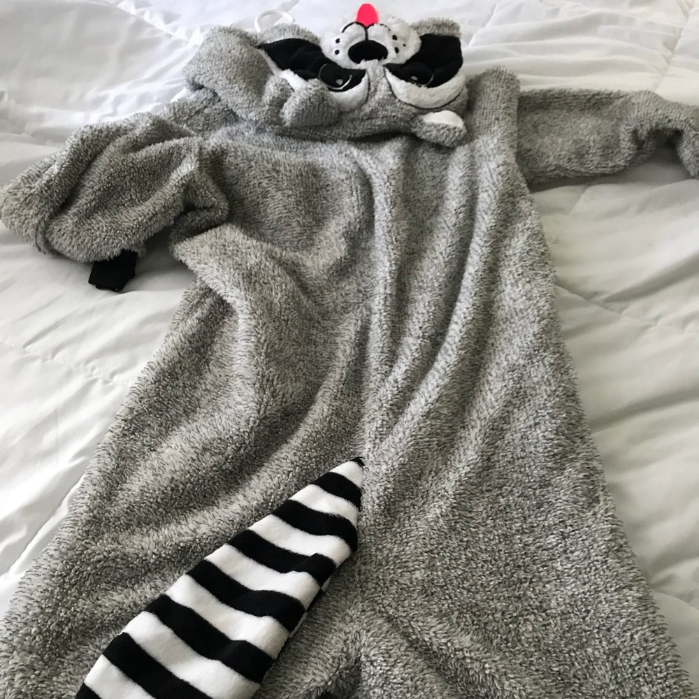 Raccoon onesie!